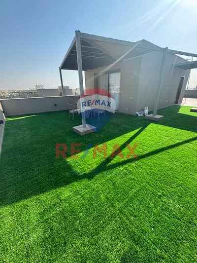 Roof studio fully furnished with ac's for rent in Sodic Villette under market price