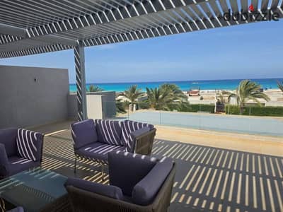 Hotel chalet with immediate delivery at a price that will not be repeated in Ras El Hikma North Coast with a panoramic view of the sea