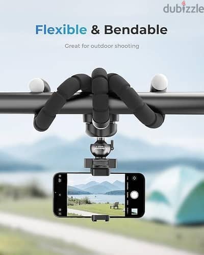 UBeesize Flexible Tripod للموبايل والكاميرا + ريموت تصوير