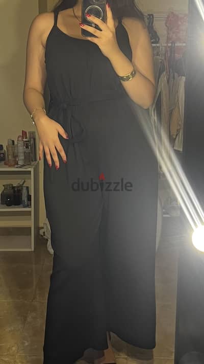 H. M black jumpsuit medium size(one time used)