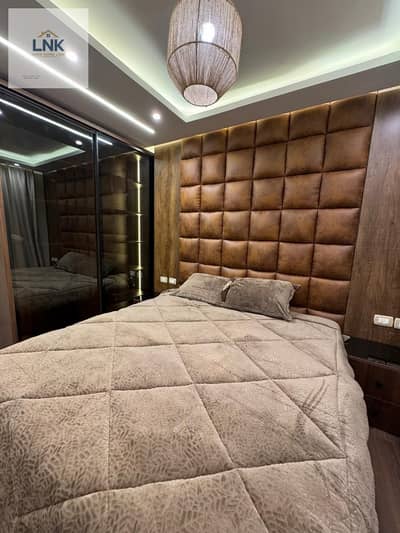 Furnished apartment for rent in Madinaty B6 with luxurious hotel-style finishes and an open view