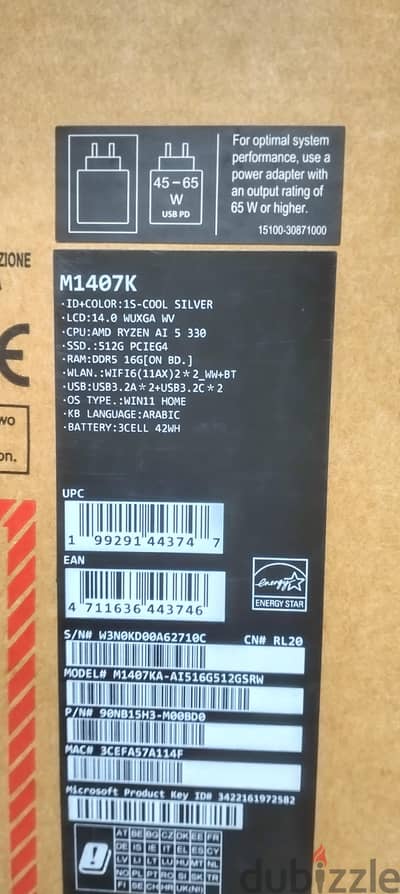 ASUS Vivobook M1407KA Ryzen AI 5 330