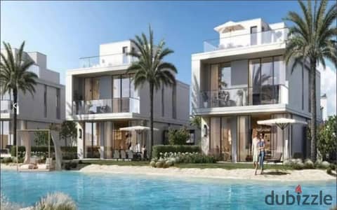 فيلا صف أول علي لاجون بمقدم 5% في سيلفر ساندز سيدي حنيش الساحل الشمالي