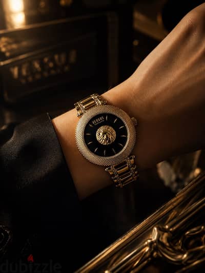 Versus Versace Gold Womens Fashion Watch.