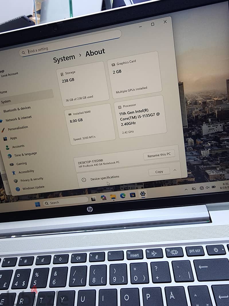 hp probook 440 g8 8