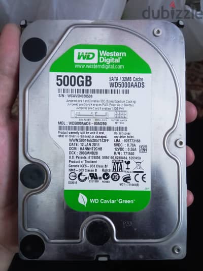 WD green 500gb