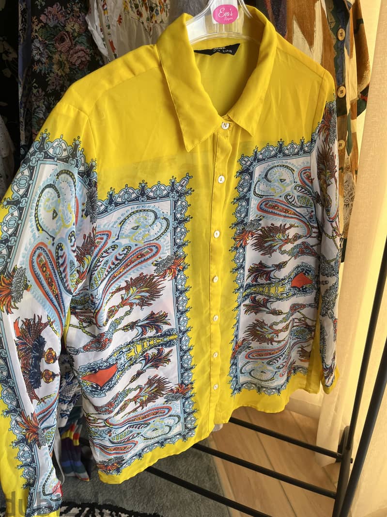 Yellow blouse / multi colors 1