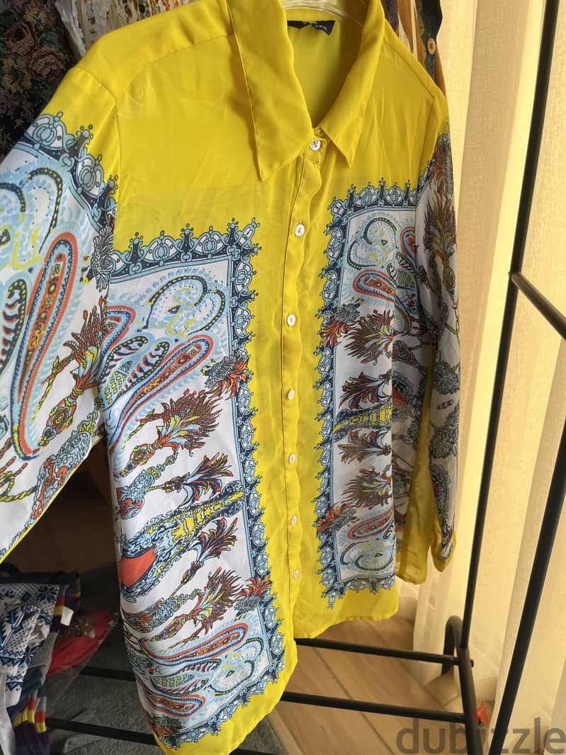 Yellow blouse / multi colors 3