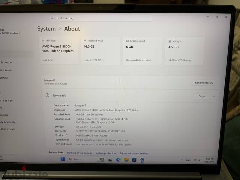 Lenovo ideapad 5 pro 16 inch 5
