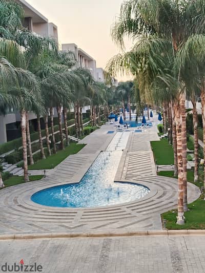 For rent inside Al Patio Compound overlooking the pool, first occupancy, gas available.