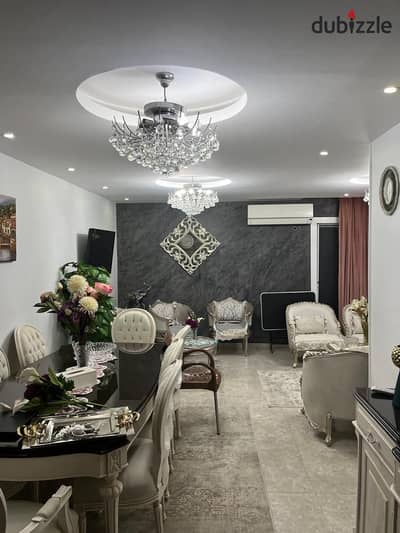 For sale in the most beautiful phases of Madinaty, an apartment of 135 meters in B1, garden view, special finishing
