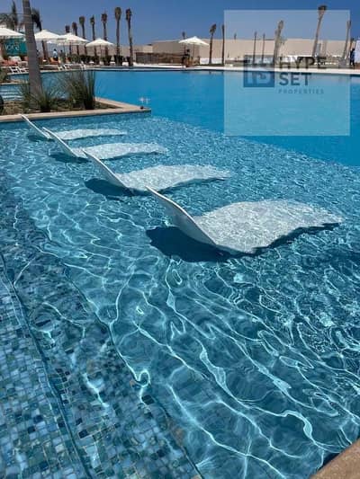 chalet  fully finished 1bedroom FOR SALE IN sea shore  RAS EL HEKMA next to marrasi with 5 % down payment and installments up to 8 years equal