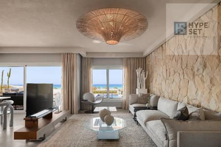 Fully finished chalet with a garden directly the lagoon (high-end) with a down payment and flexible installment plan at "El Masyaf" ras el hekma