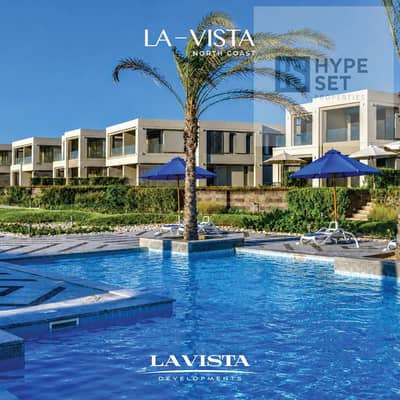 An exceptional chalet for 900,000 featuring stunning finishes and views of the sea and the pool in the premium community at La Vista Rsa elhekma