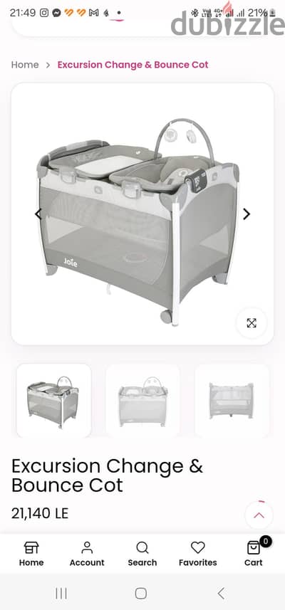 travel cot used