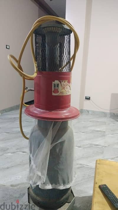 أنبوبة غاز مع دفاية