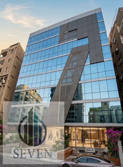 مكتب اداري مفروش للايجار 200 م الترا مودرن مرخص و مكيف بالكامل المعادي الجديده للشركات الكبرى