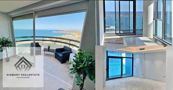Hotel apartment in The Gate Towers Ready to move with Panoramic sea&lagoon view at price lower than original Finished VIP Over 12Years