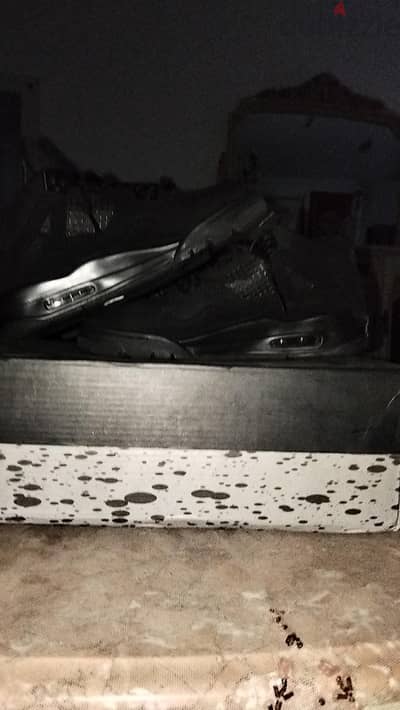 Jordan 4 black cat sneakers size 39