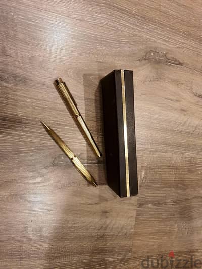 Sheaffer300Herringbone23K Gold Filled NOS 1970sInlaid 14K Nibامريكي