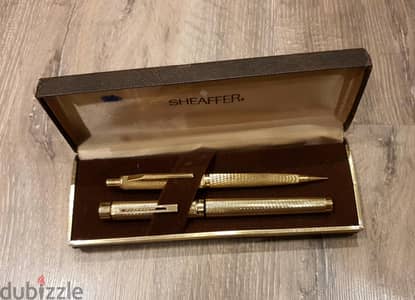 Sheaffer300Herringbone23K Gold Filled NOS 1970sInlaid 14K Nibامريكي