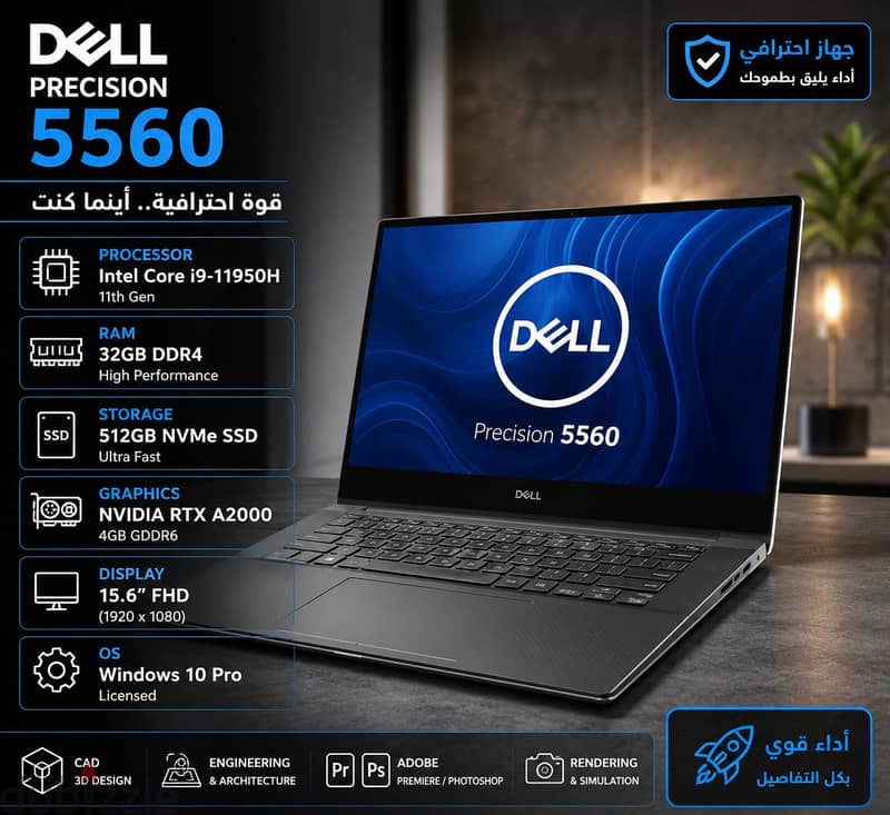 Dell precision 5560,core ,i9 5
