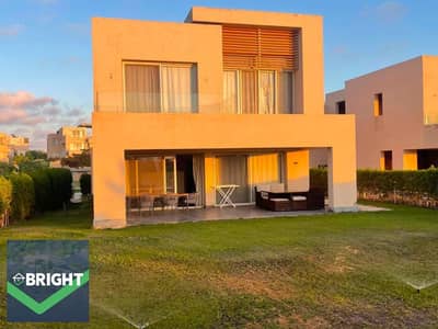 أرخص سعر ل توين هاوس فيلا 445م - 6 غرف - مفروشة بالكامل  - فيو مفتوح في هاسيندا باي الساحل الشمالي - hacienda bay north coast