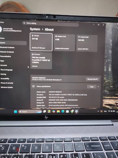 لاب توب Hp ZBook Firefly G8