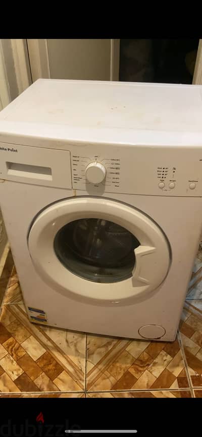 White Point washing machine, white, 7 kg, 3 years of use.