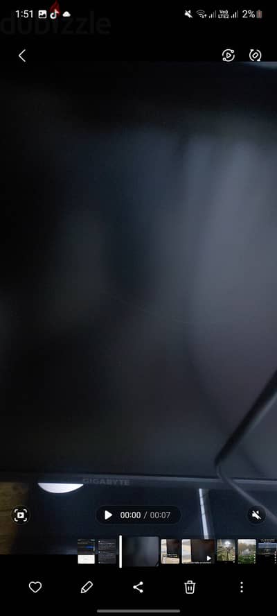 شاشه GigabyteGS25F2A بي كل حاجه معاه ضمان و علبه تلت سنين