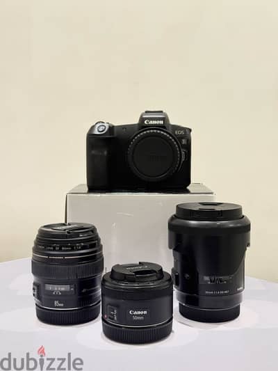 Canon Eos R -( lens 35 sigma Art - lens 50 - lens 85 )
