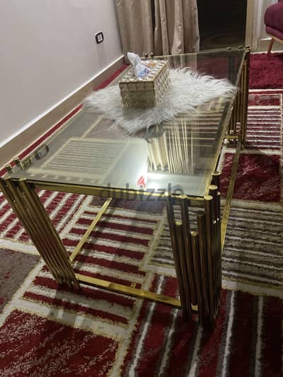 طاوله استانلس استيل دهبي للبيع