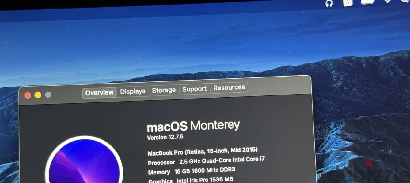 MacBook pro 2015 15 inch 3