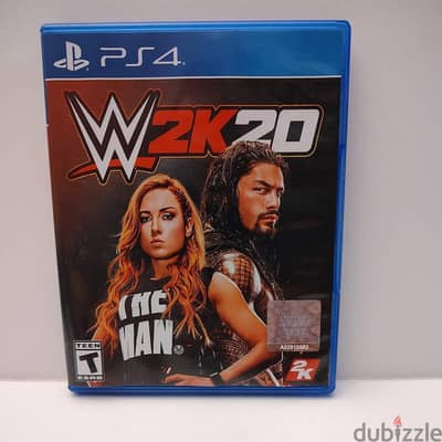 للبيع او تبديل اسطوانه لعبه wwe 2k20 بلايستيشن فور