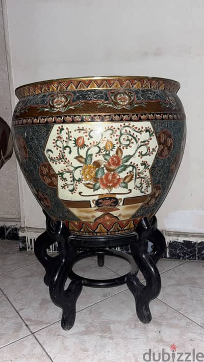 أنتيك ياباني (satsuma fishbowl)