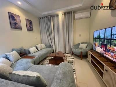 Ground Apt with 150m² Garden for Rent in The Address Zayed – 2BR, Brand New, 4000 EGP/Day (Families Only) 