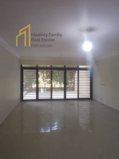 Apartment for rent in Madinaty, ground floor with a garden, 145m + 45m, B8 view garden
