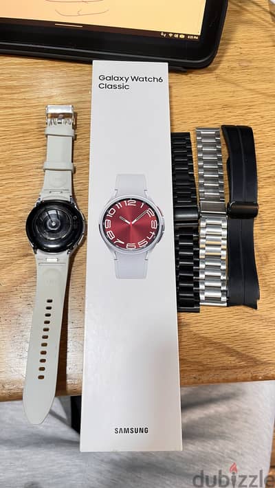 Samsung galaxy watch 6 classic 43mm - ساعة سامسونج ٦ كلاسيك ٤٣مم