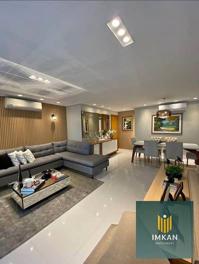 Apartment for sale, ready for immediate delivery, in Mayan El Shorouk. It features ultra-super-lux finishing and an area of ​​180 square meters, with
