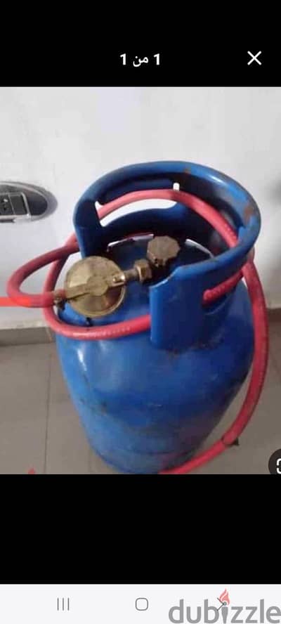 أنبوبة مليانة بالمنظم والخرطوم