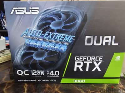 Rtx 3060 Asus dual 12gb متبرشم استعمال ٦ شهور