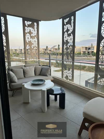 Received a finished apartment with a distinctive location and panoramic view in the Vye Compound by Sodic.
