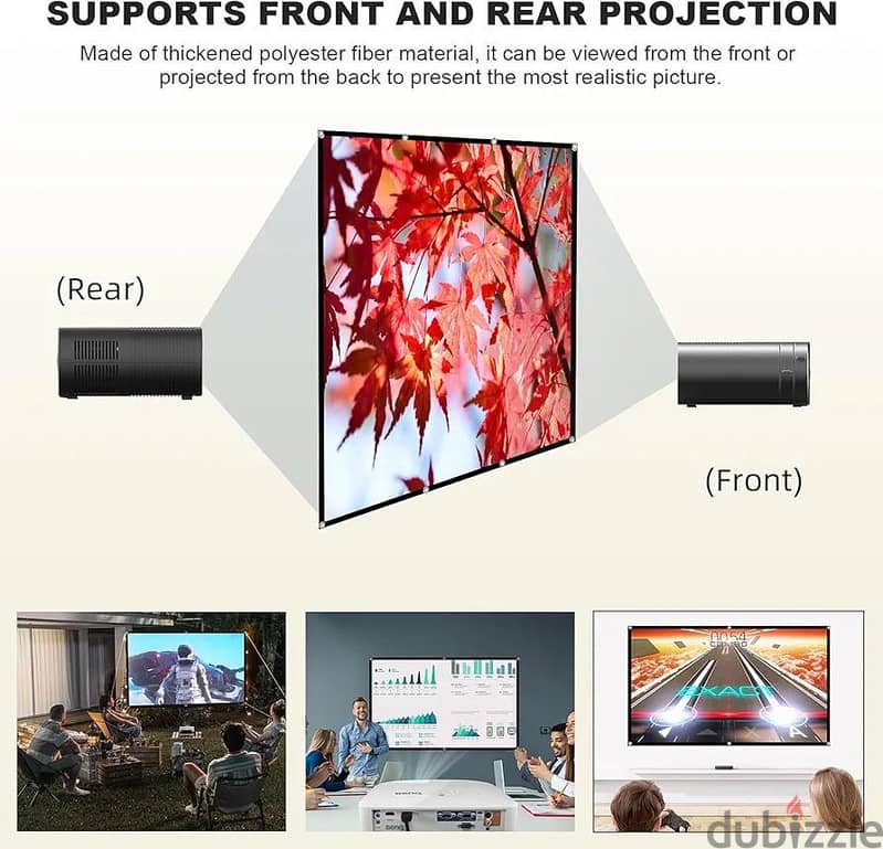 150 Inch Projector Screen 16:9 Aspect Ratio 1