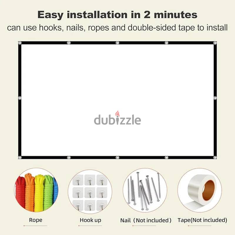 150 Inch Projector Screen 16:9 Aspect Ratio 5