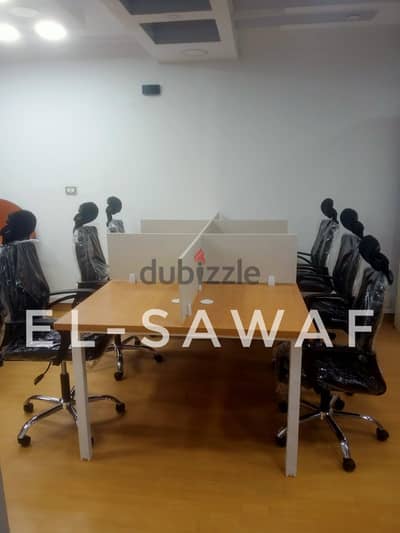 خلية عمل-ورك ستيشن خشب mdfاسباني- اثاث مكتبي-work station-partiton