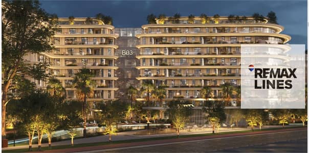 شقة 155م و3 غرف بجاردن 68م في ضفاف R8 بالعاصمة الإدارية | إطلالة (Central Park)