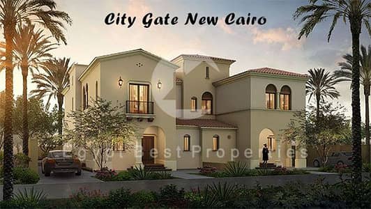 Own a villa overlooking the golf course in City Gate, 8 years installments 5th settlement