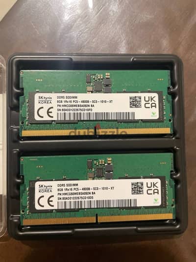 SK hynix 16GB (2x8GB) DDR5-4800 Laptop RAM SO-DIMM رام كمبيوتر