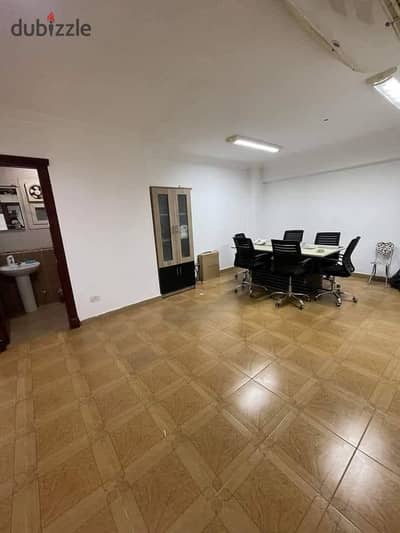 Office for rent on Makram Ebeid Street with air conditioning, modern tower 300m