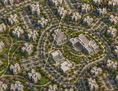 Apartment for sale in Noor City Smart City in Egypt, 98 square meters in B1, open view of service area with facilities for 13 years and old booking and the longest repayment period in Noor